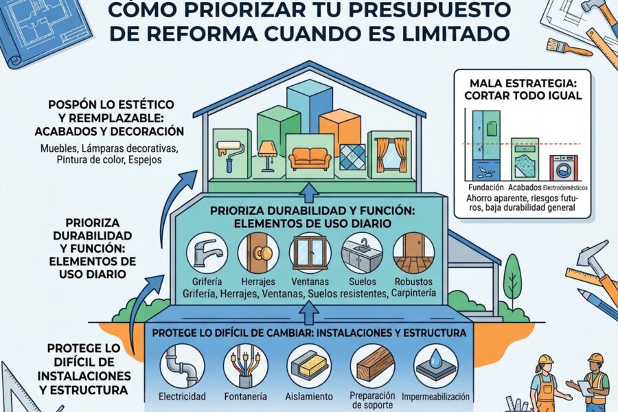 Cómo priorizar el presupuesto de una reforma sin comprometer lo importante