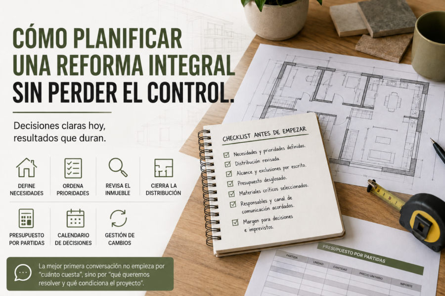 Cómo planificar una reforma integral en Madrid