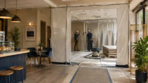 Phased renovation of open commercial premises in Madrid