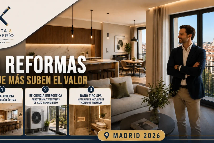 3 reformas para aumentar el valor de tu vivienda en Madrid