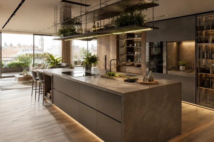 Cocinas de lujo del futuro en Madrid: claves de diseño