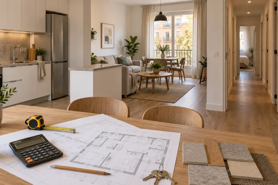 Reforma de 90 m² para alquilar por habitaciones